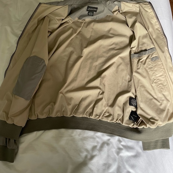 St. John’s Bay Mint Gray Silver XL Vintage Bomber Jacket - Picture 4 of 7